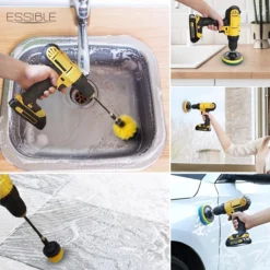 ESSIBLE Borstelboor - Set 20 Stuks - Schrobborstel - Polypropyleen - Borstel Boormachine - Schrobborstel - Schuurborstel - Automatische Reiniging - 20 Delige Borstelset Voor Boormachine -Schoonmaakmiddelen 1200x1200 2215