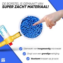 JUST23 Telescopische Autowasborstel – Schrobber Met Steel – Velgenborstel - Autowasset Met Zeep - Roterende Schoonmaakborstel - Multifunctionele Wasborstel -Schoonmaakmiddelen 1200x1200 2232