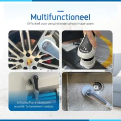 Qualitics Elektrische Schoonmaakborstel - Roterende Polijstmachine - Schrobborstel - Poetsmachine - Vloerreiniger Met 10 Opzetstukken -Schoonmaakmiddelen 1200x1200 2246