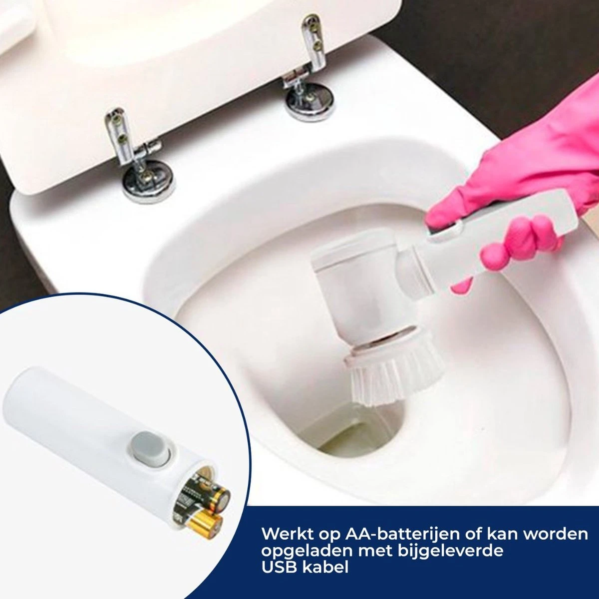 B-care Magic Brush - Elektrische Multifunctionele Schoonmaakborstel - 7 Opzetstukken - Wasborstel - Poetsmachine - Schrobborstel - Handborstel - Werkborstel - Schrobber - Boorborstel - Reinigingsborstel 4 B-care Magic Brush - Elektrische Multifunctionele Schoonmaakborstel - 7 Opzetstukken - Wasborstel - Poetsmachine - Schrobborstel - Handborstel - Werkborstel - Schrobber - Boorborstel - Reinigingsborstel - Afbeelding 4