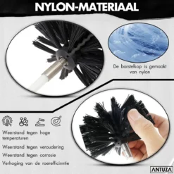 Antuza | Schoorsteenveegset | Schoorsteenreiniger | Schoorsteen Borstel | 9 Meter -Schoonmaakmiddelen 1200x1200 2297