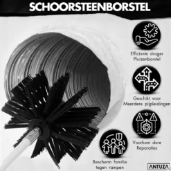 Antuza | Schoorsteenveegset | Schoorsteenreiniger | Schoorsteen Borstel | 9 Meter -Schoonmaakmiddelen 1200x1200 2298