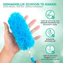 WITTS Telescopische Plumeau Met Telescoopsteel - 60 Tot 140 Cm - Uitschuifbaar - Blauw -Schoonmaakmiddelen 1200x1200 2351