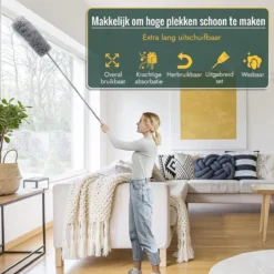 Livv Goods Telescopische Plumeau Set Met Telescoopsteel - 5 In 1 - Tot 250 Cm Uitschuifbaar - Duster - Stoffer 12 Livv Goods Telescopische Plumeau Set Met Telescoopsteel - 5 In 1 - Tot 250 Cm Uitschuifbaar - Duster - Stoffer -Schoonmaakmiddelen 1200x1200 2359