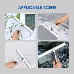 Mdxl® Raamwisser - Raamtrekker - Inclusief Ophanghaak Met Zuignap - Rvs - Douchewisser- Douche Trekker -Schoonmaakmiddelen 1200x1200 2416