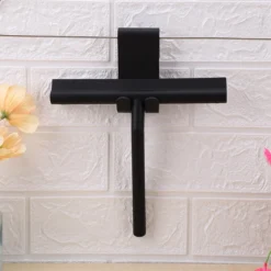 ATV PERFECTUM Douchewisser Zwart Met Ophangsysteem - Raamwisser- Trekker Douche - Silicone - 21cm X 16cm - Badkamer Accessoires - Douchewisser -Schoonmaakmiddelen 1200x1200 2433