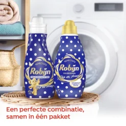 Robijn Robijn Specials Wasmiddel En Wasverzachter Pakket Voor Gekleurde Kleding Met Witte Elementen Stip En Streep Beschermt Wit In Gekleurde Kleding 2 X 18 + 30 Wasbeurten -Schoonmaakmiddelen 1200x1200 244
