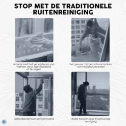 Thuys Magnetische Ramenwasser - Raamwisser Met Touw - Enkel Glas - Ramenreiniger Inclusief Reinigingspads - 3-8mm - Ramenwisser - Blauw -Schoonmaakmiddelen 1200x1200 2469