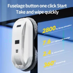 PuroTech Robot Ramenwasser - Ruitenreiniger - Nieuwste Uitvoering - Ramenwisser - Elektrische Ramenwisser - Incl. Afstandsbediening - Raamrobot -Schoonmaakmiddelen 1200x1200 2511