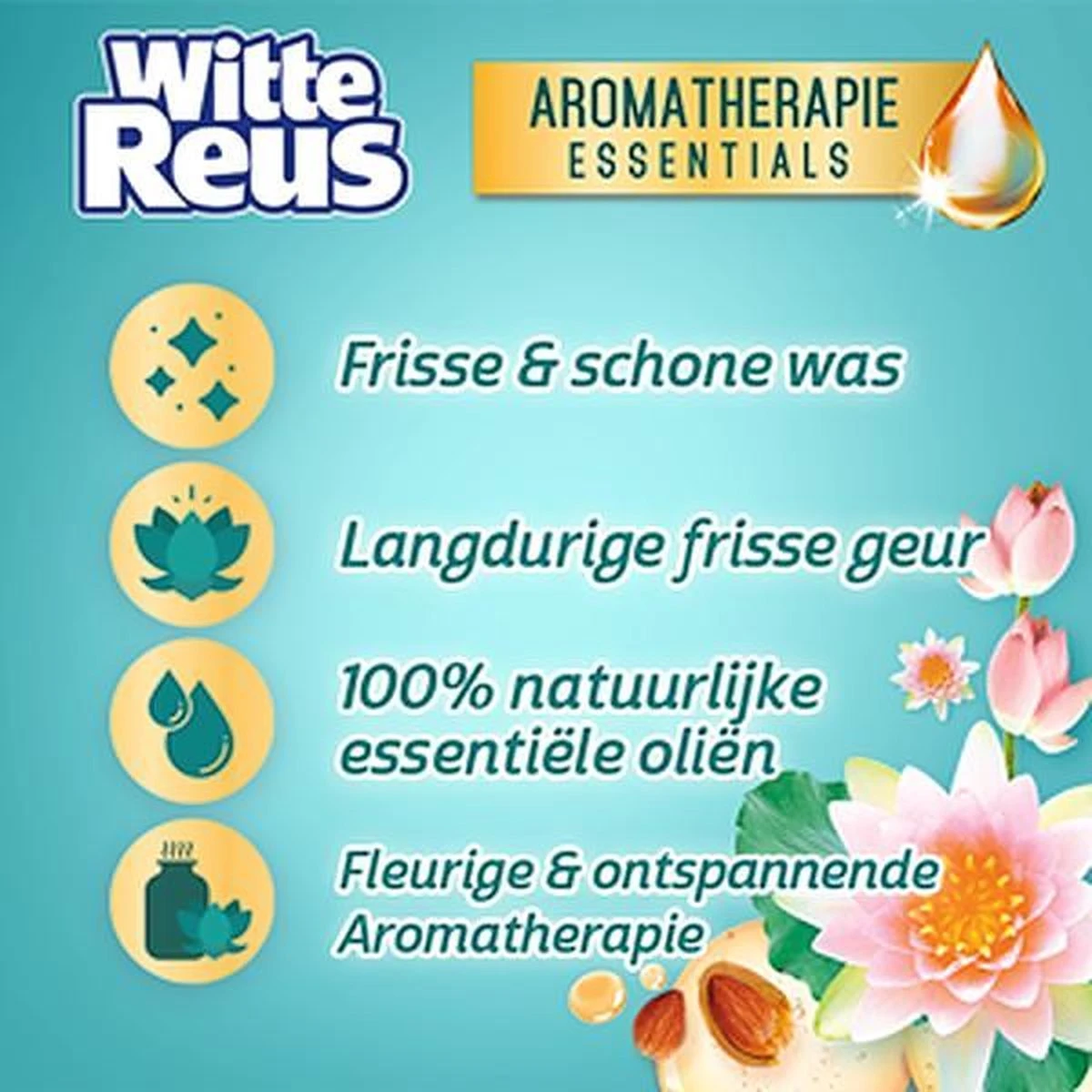 Frisse Reus Power Caps Lotus Amandel Wascapsules - Wasmiddel Capsules - Voordeelverpakking - 8 X 14 Wasbeurten 10 Frisse Reus Power Caps Lotus Amandel Wascapsules - Wasmiddel Capsules - Voordeelverpakking - 8 X 14 Wasbeurten - Afbeelding 10