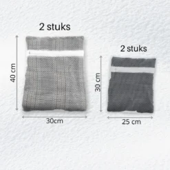 Orange85 Waszak - 4-Delige Set - Lingerie - Bh - Kleding - Met Ritssluiting - Waszakje - Groot - Klein - Wasgoed - Wasmachine - Wasnet - Polyester - Laundry Bag -Schoonmaakmiddelen 1200x1200 653