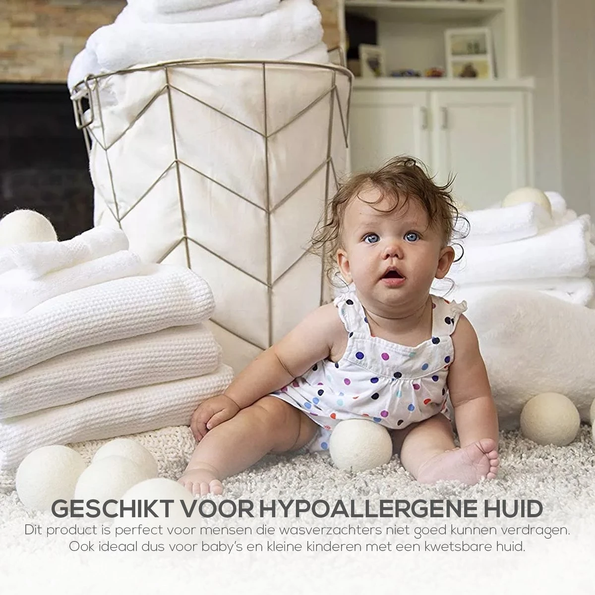 Merino Wollen Drogerballen XL - 10 Stuks - Herbruikbare Wasballen - Natuurlijke Wasverzachter - Wasbollen - Dryer Balls - Duurzame Nieuw-Zeelandse Droogballen 5 Merino Wollen Drogerballen XL - 10 Stuks - Herbruikbare Wasballen - Natuurlijke Wasverzachter - Wasbollen - Dryer Balls - Duurzame Nieuw-Zeelandse Droogballen - Afbeelding 5