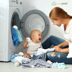 Merkloos Droger Ballen XL 6 Stuks Inclusief Lavendelolie – Zero Waste Dryer Balls - Duurzaam – Wasverzachter – Herbruikbare Drogerballen – Droogt De Was Sneller – Tiny Panda -Schoonmaakmiddelen 1200x1200 709