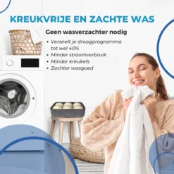 ANATURES Wollen XL Drogerballen 6 Stuks In Opbergmand – Herbruikbare Droogballen Wasdroger – Nieuw Zeelands RWS Schaapswol - Wasdrogerballen Duurzaam – Natuurlijke Wasverzachter -Schoonmaakmiddelen 1200x1200 790