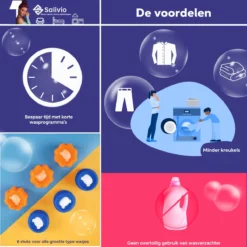 Salivio Laundryballs - 8x Wasbol Set - Huisdieren Haar Verwijderen - Wasbollen - Drogerballen - Energiebesparend - Wasverzachter - Milieuvriendelijk Wassen 9 Salivio Laundryballs - 8x Wasbol Set - Huisdieren Haar Verwijderen - Wasbollen - Drogerballen - Energiebesparend - Wasverzachter - Milieuvriendelijk Wassen -Schoonmaakmiddelen 1200x1200 795