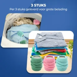 Roegaarden Drogerballen - Droogballen - Met Spons - Duurzaam - Sneller Droog -Schoonmaakmiddelen 1200x1200 806