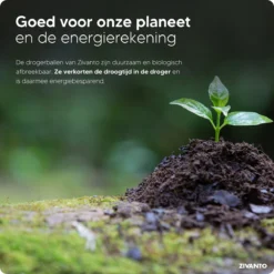 Drogerballen - Droogballen Voor Wasdrogers - Wasdrogerballen, Wasbollen & Wasballen - 100% Diervriendelijk, Duurzaam & Herbruikbaar - Duurzaam Cadeau - Energie Besparen - RWS Wol & Zero Waste - 6 Stuks Van Zivanto -Schoonmaakmiddelen 1200x1200 856