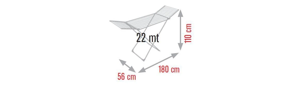 Meliconi Droogrek - Staand - Roze 3 Meliconi Droogrek - Staand - Roze - Afbeelding 3