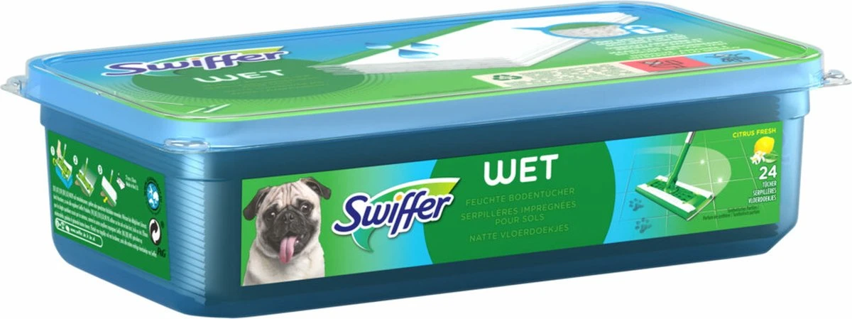 Swiffer Vloerreiniger Vochtige Vloerdoekjes Met Frisse Citroengeur - 24 Navullingen 8 Swiffer Vloerreiniger Vochtige Vloerdoekjes Met Frisse Citroengeur - 24 Navullingen - Afbeelding 8