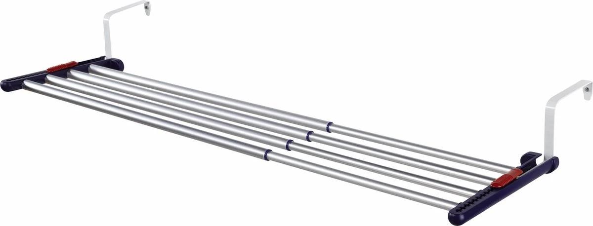 Leifheit Hangdroogrek Uitschuifbaar Quartett 42 - 4,2 M Drooglengte - Aluminium 1 Leifheit Hangdroogrek Uitschuifbaar Quartett 42 - 4,2 M Drooglengte - Aluminium