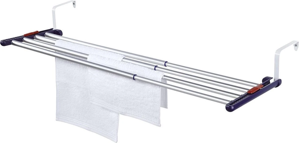 Leifheit Hangdroogrek Uitschuifbaar Quartett 42 - 4,2 M Drooglengte - Aluminium 4 Leifheit Hangdroogrek Uitschuifbaar Quartett 42 - 4,2 M Drooglengte - Aluminium - Afbeelding 4