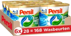 Persil® Persil 4in1 Discs Universal Wascapsules - Wasmiddel Capsules - Voordeelverpakking - 6 X 28 Wasbeurten