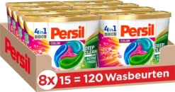 Persil® Persil 4in1 Discs Color Wascapsules - Wasmiddel Capsules - Voordeelverpakking - 8 X 15 Wasbeurten