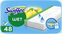 Swiffer Vloerreiniger - Vochtige Vloerdoekjes - Geur Van Citrus Fresh - Voordeelverpakking 2 X 48 Stuks -Schoonmaakmiddelen 1200x660