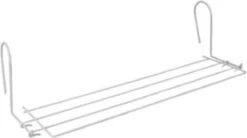 Tomado Metaltex - Hangend Droogrek Stendino - 2 Meter Drooglengte - Wit - Verwarming - Inklapbaar - 58x22 Cm