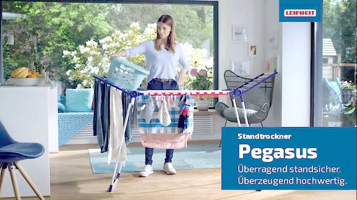 Leifheit Droogrek Pegasus 200 Solid Comfort 4 Leifheit Droogrek Pegasus 200 Solid Comfort - Afbeelding 4