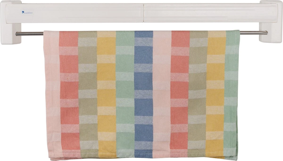 Powarkleen - Wanddroogrek - Ophangbaar - Inklapbaar 2 Powarkleen - Wanddroogrek - Ophangbaar - Inklapbaar - Afbeelding 2