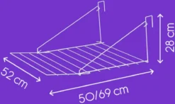 Metaltex Breda Hangdroogrek - 7m Drooglengte - Ophangbaar - Wit -Schoonmaakmiddelen 1200x715
