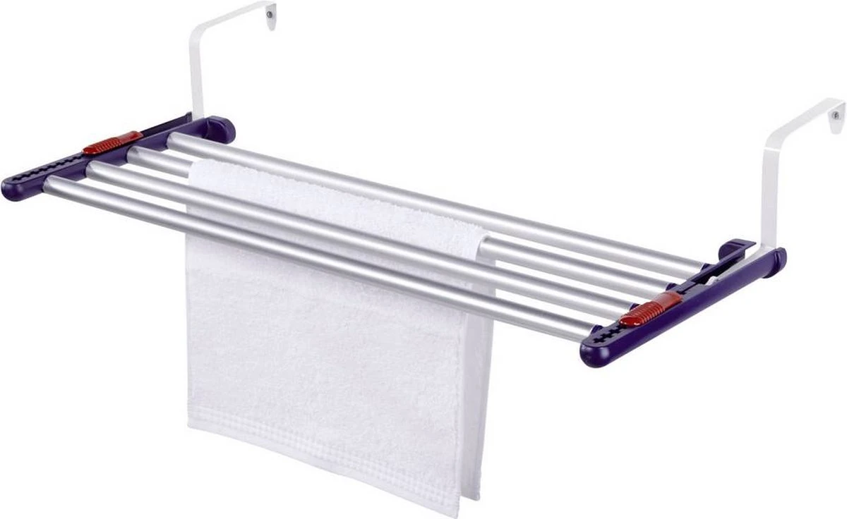 Leifheit Hangdroogrek Uitschuifbaar Quartett 42 - 4,2 M Drooglengte - Aluminium 7 Leifheit Hangdroogrek Uitschuifbaar Quartett 42 - 4,2 M Drooglengte - Aluminium - Afbeelding 7