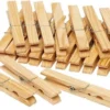 Merkloos Houten Wasknijpers - 40 Stuks - Voordelige Knijpers / Wasspelden
