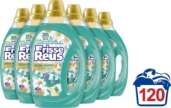Frisse Reus Lotus Amandel Gel Vloeibaar Wasmiddel - Witte Was - Voordeelverpakking - 120 Wasbeurten -Schoonmaakmiddelen 1200x758