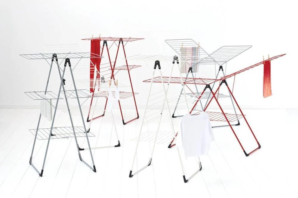 Brabantia Droogrek Inklapbaar T Model - 20 M - Metallic Grey 2 Brabantia Droogrek Inklapbaar T Model - 20 M - Metallic Grey - Afbeelding 2