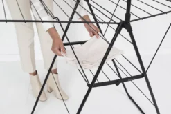 Brabantia HangOn Droogrek Inklapbaar - 25 Meter - Met Stang - Matt Black -Schoonmaakmiddelen 1200x800 142