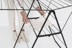 Brabantia HangOn Droogrek Inklapbaar - 25 Meter - Met Wasknijpertasje - Matt Black -Schoonmaakmiddelen 1200x800 181