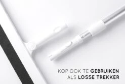 Amenzo® Vloertrekker Met Steel - Vloerwisser - 35 Cm + 120 Cm Steel - Uitschuifbare Aluminium Steel - Badkamer – Trekker - Vloerwisser Wit – Watertrekker -Schoonmaakmiddelen 1200x800 92