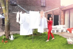 Brabantia Topspinner Droogmolen Met Grondanker - 40 M - Metallic Grey -Schoonmaakmiddelen 1200x801 7