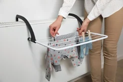 Perilla Radiator/Balkon Droogrek | 3 M Drooglengte | Staal | Wasrek | Grijs -Schoonmaakmiddelen 1200x802 8