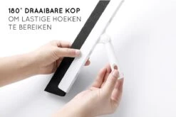 Amenzo® Vloertrekker Met Steel - Vloerwisser - 35 Cm + 120 Cm Steel - Uitschuifbare Aluminium Steel - Badkamer – Trekker - Vloerwisser Wit – Watertrekker -Schoonmaakmiddelen 1200x804 3