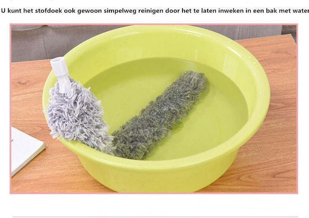 Plumeau/met Telescoopsteel/uitschuifbaar/microvezel Buigbare Borstelkop/9 X 126cm Max-lengte179cm 6 Plumeau/met Telescoopsteel/uitschuifbaar/microvezel Buigbare Borstelkop/9 X 126cm Max-lengte179cm - Afbeelding 6