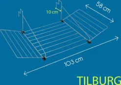 Tomado Tilburg Droogrek - 12m Drooglengte - Zilvergrijs -Schoonmaakmiddelen 1200x851