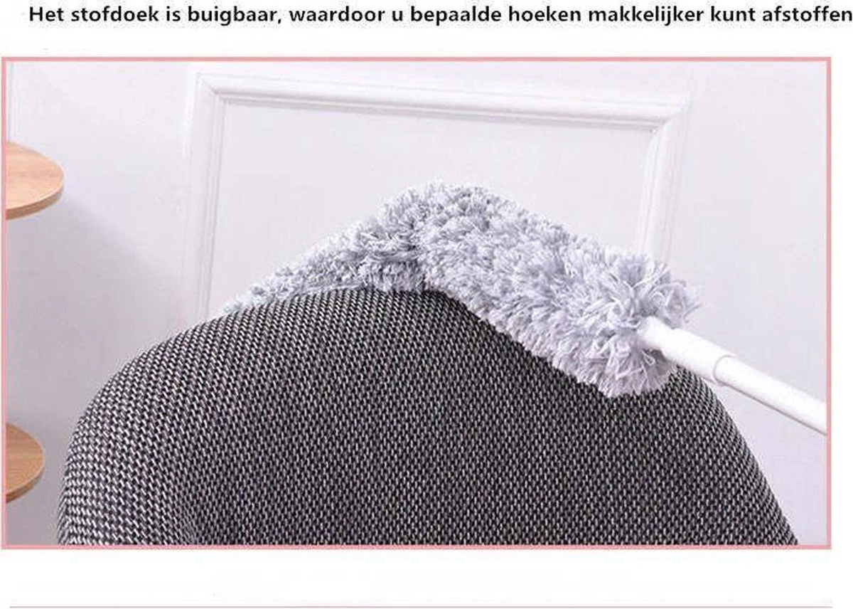 Plumeau/met Telescoopsteel/uitschuifbaar/microvezel Buigbare Borstelkop/9 X 126cm Max-lengte179cm 7 Plumeau/met Telescoopsteel/uitschuifbaar/microvezel Buigbare Borstelkop/9 X 126cm Max-lengte179cm - Afbeelding 7