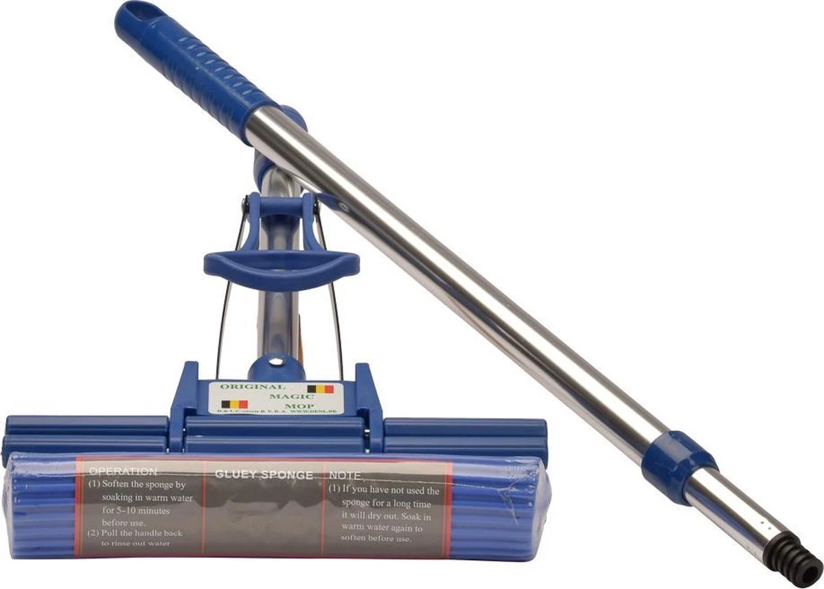 Magic Mop Original Dweilsysteem - 26cm - Blauw 2 Magic Mop Original Dweilsysteem - 26cm - Blauw - Afbeelding 2