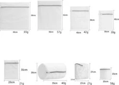 Product Depot Waszakken Voor Wasgoed - Waszak - Waszakje Lingerie - Wastas - Set Van 8 12 Product Depot Waszakken Voor Wasgoed - Waszak - Waszakje Lingerie - Wastas - Set Van 8 -Schoonmaakmiddelen 1200x858