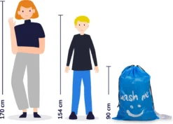 Wonair - Grote Waszak - 60x90cm - Hemelsblauw - Met Trekkoord En Draagband 15 Wonair - Grote Waszak - 60x90cm - Hemelsblauw - Met Trekkoord En Draagband -Schoonmaakmiddelen 1200x860