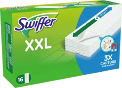 Swiffer Vloerreiniger XXL Droge Doekjes - Voordeelverpakking 6 X 16 Navullingen 10 Swiffer Vloerreiniger XXL Droge Doekjes - Voordeelverpakking 6 X 16 Navullingen -Schoonmaakmiddelen 1200x867