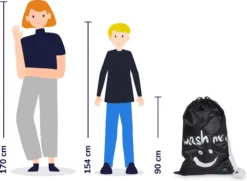 Wonair - Waszak Groot - 60x90cm - Zwart - Met Trekkoord En Draagband 13 Wonair - Waszak Groot - 60x90cm - Zwart - Met Trekkoord En Draagband -Schoonmaakmiddelen 1200x877